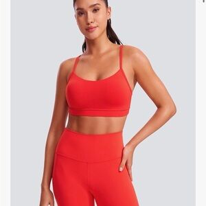 CRZ Yoga Sports Bra-Red, Medium
